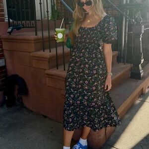 Hill House Louisa Nap Dress - Multi Berry Floral Size M